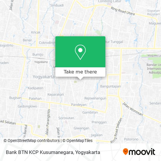 Bank BTN KCP Kusumanegara map