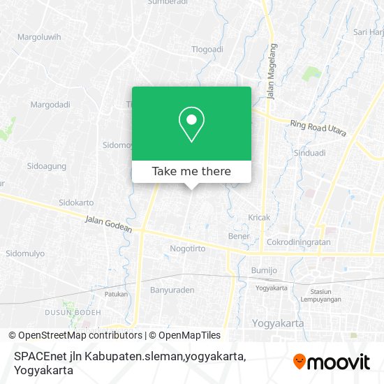 SPACEnet jln Kabupaten.sleman,yogyakarta map