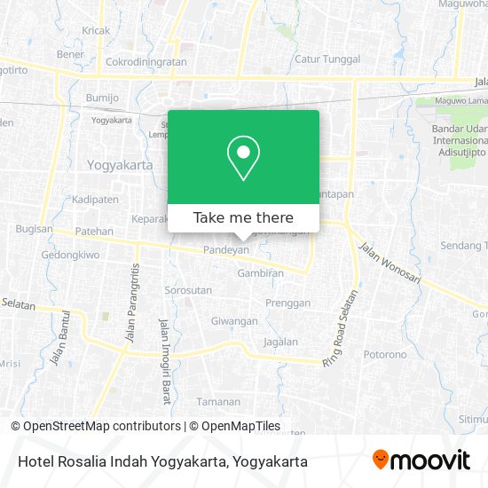 Hotel Rosalia Indah Yogyakarta map