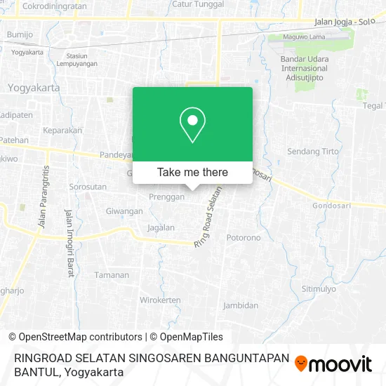 RINGROAD SELATAN SINGOSAREN BANGUNTAPAN BANTUL map