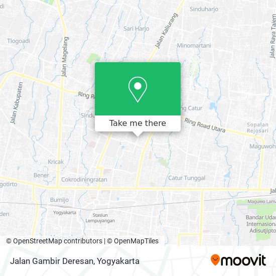 Jalan Gambir Deresan map