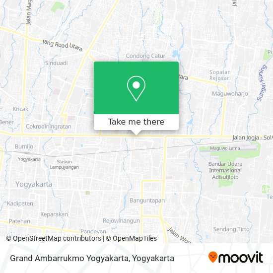 Grand Ambarrukmo Yogyakarta map