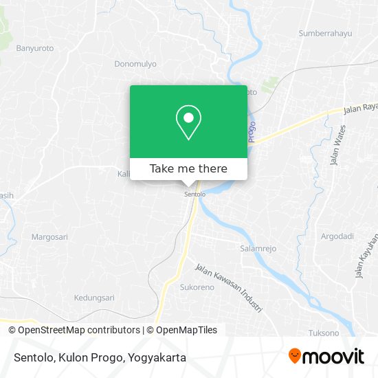 Sentolo, Kulon Progo map