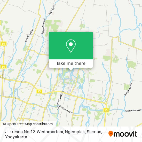 Jl.kresna No.13 Wedomartani, Ngemplak, Sleman map