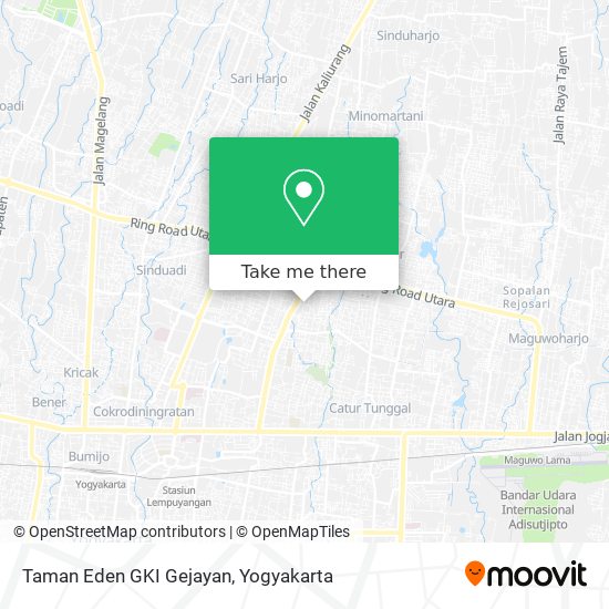 Taman Eden GKI Gejayan map