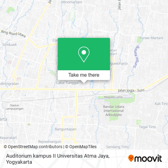 Auditorium kampus II Universitas Atma Jaya map
