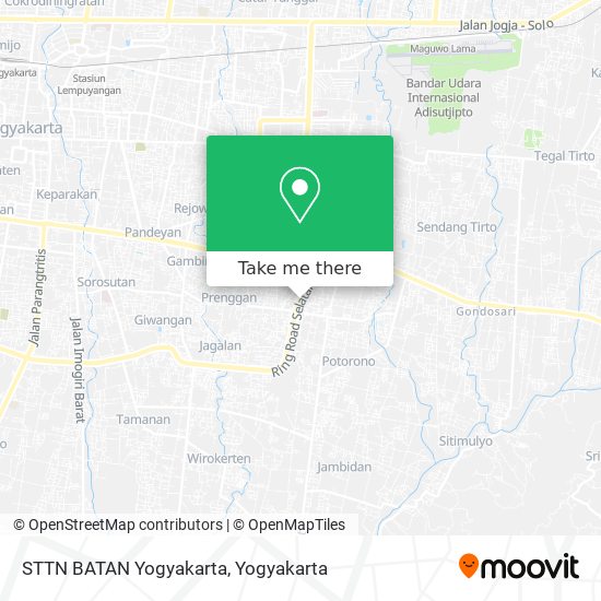STTN BATAN Yogyakarta map