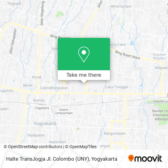 Halte TransJogja Jl. Colombo (UNY) map