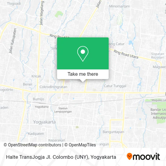 Halte TransJogja Jl. Colombo (UNY) map