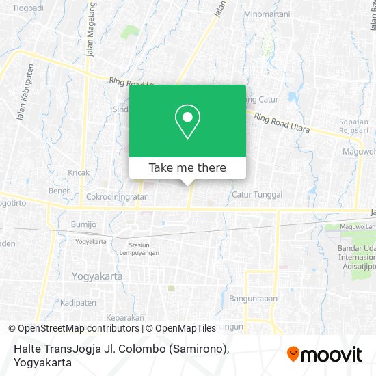 Halte TransJogja Jl. Colombo (Samirono) map