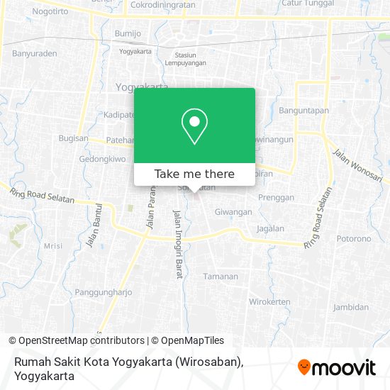 Rumah Sakit Kota Yogyakarta (Wirosaban) map