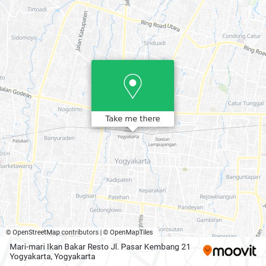 Mari-mari Ikan Bakar Resto Jl. Pasar Kembang 21 Yogyakarta map