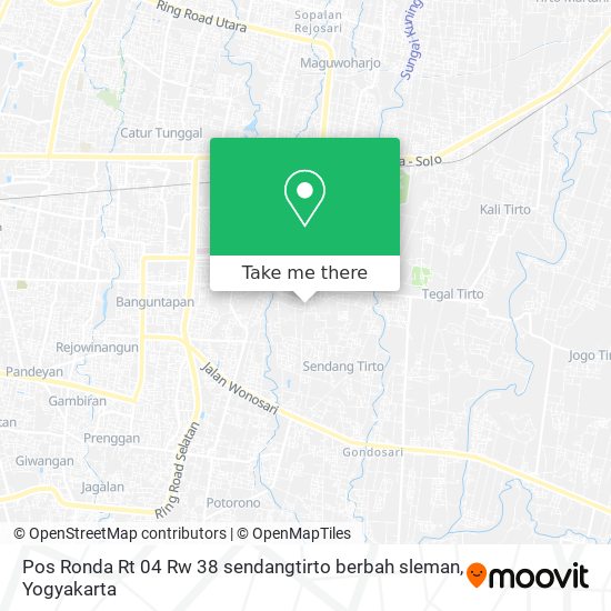 Pos Ronda Rt 04 Rw 38 sendangtirto berbah sleman map