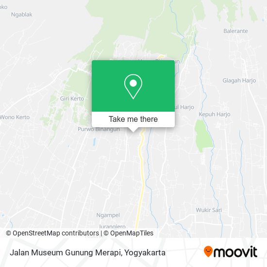 Jalan Museum Gunung Merapi map