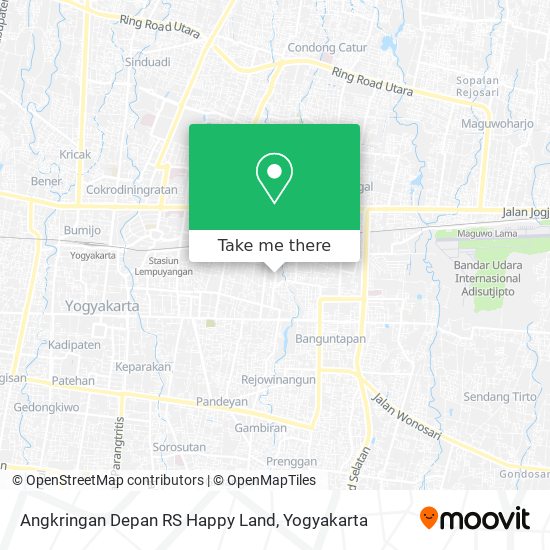 Angkringan Depan RS Happy Land map