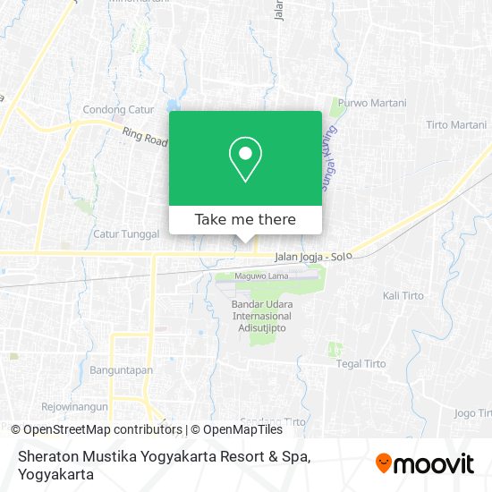 Sheraton Mustika Yogyakarta Resort & Spa map