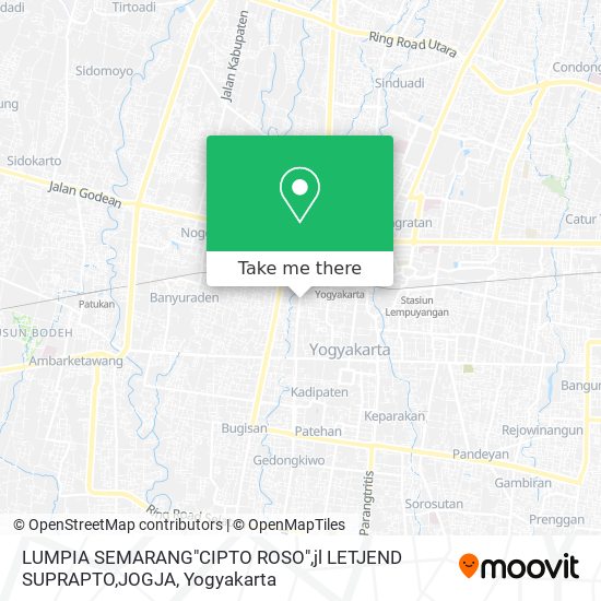 LUMPIA SEMARANG"CIPTO ROSO",jl LETJEND SUPRAPTO,JOGJA map