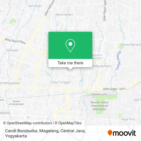 Candi Borobudur, Magelang, Central Java map
