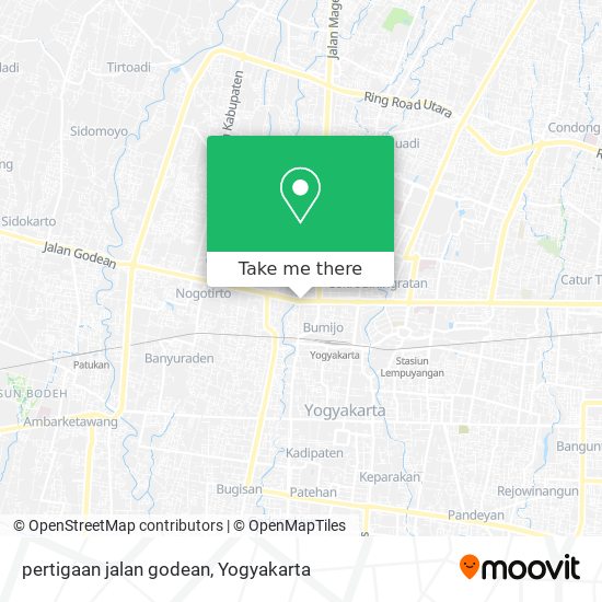 pertigaan jalan godean map