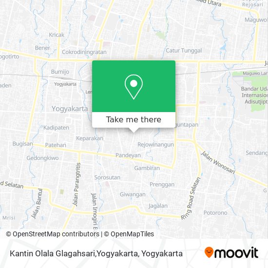 Kantin Olala Glagahsari,Yogyakarta map