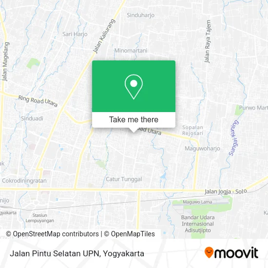 Jalan Pintu Selatan UPN map