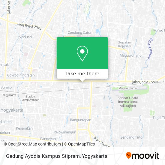 Gedung Ayodia Kampus Stipram map
