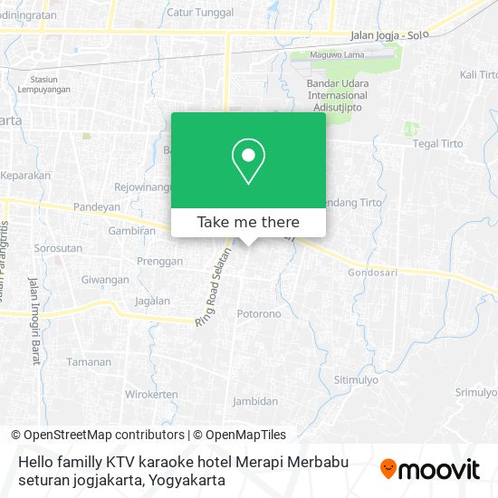 Hello familly KTV karaoke hotel Merapi Merbabu seturan jogjakarta map