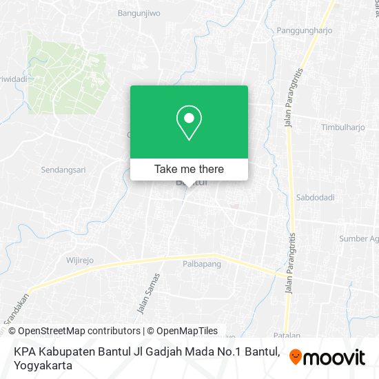 KPA Kabupaten Bantul Jl Gadjah Mada No.1 Bantul map