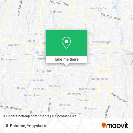 Jl. Babaran map