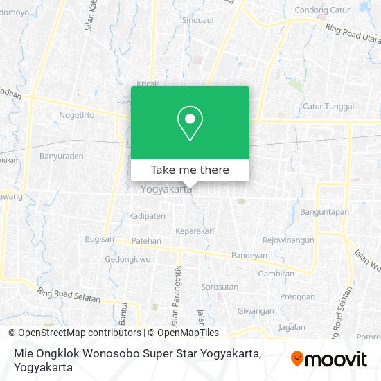 Mie Ongklok Wonosobo Super Star Yogyakarta map