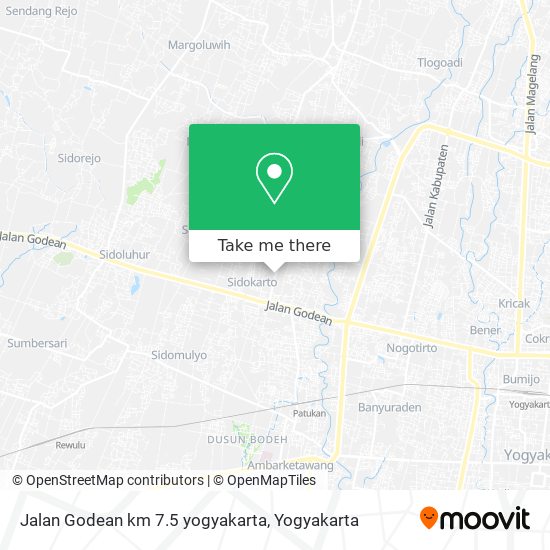 Jalan Godean km 7.5 yogyakarta map