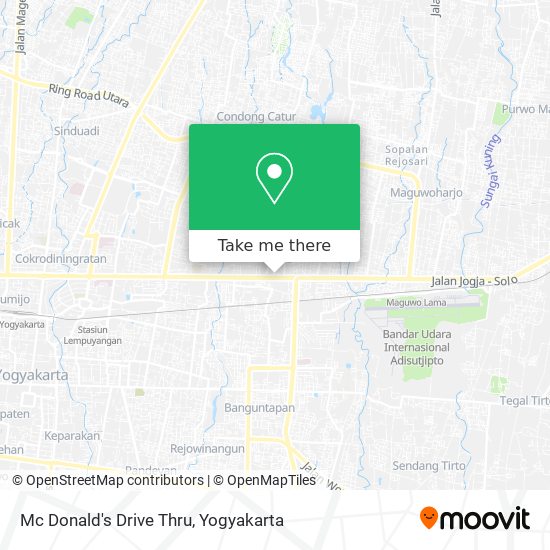 Mc Donald's Drive Thru map