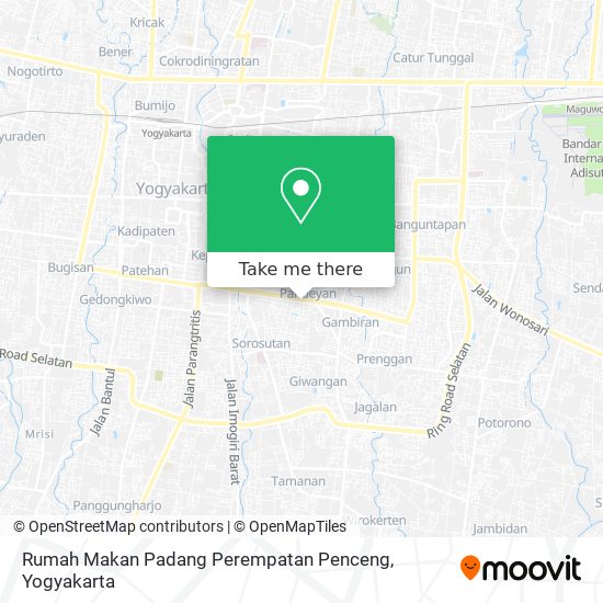 Rumah Makan Padang Perempatan Penceng map