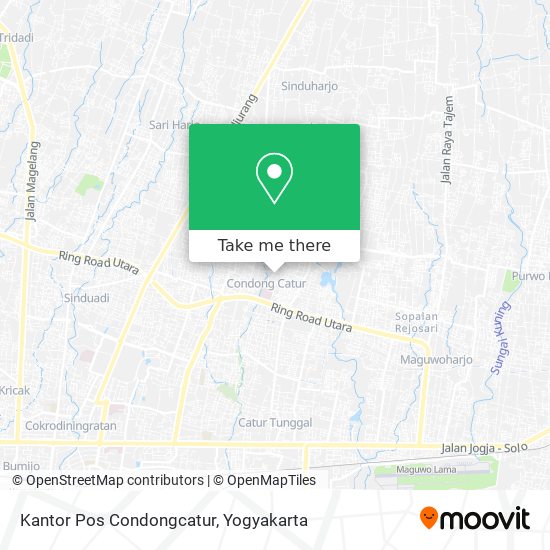 Kantor Pos Condongcatur map