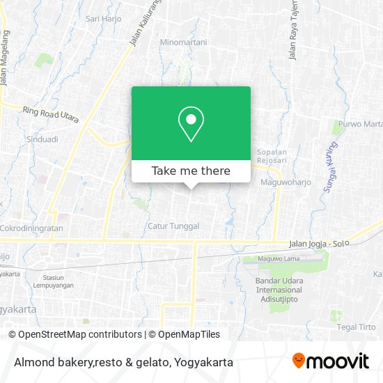 Almond bakery,resto & gelato map