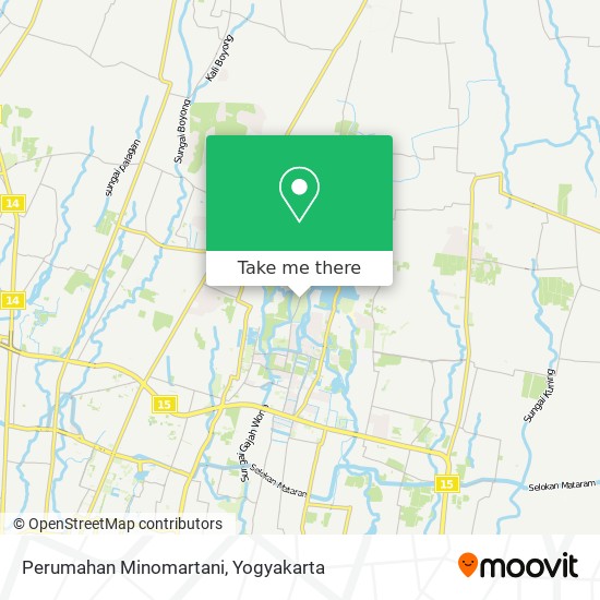 Perumahan Minomartani map