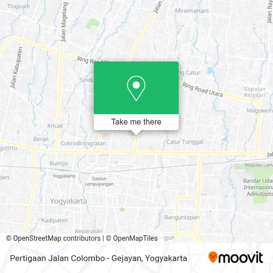 Pertigaan Jalan Colombo - Gejayan map