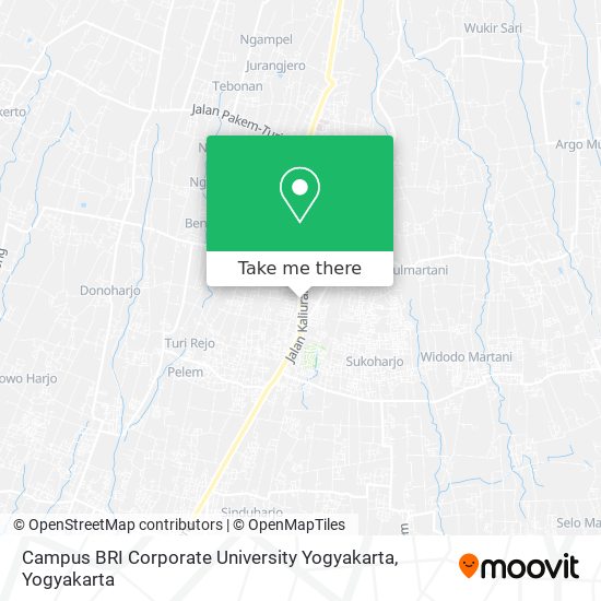 Campus BRI Corporate University Yogyakarta map