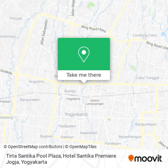 Tirta Santika Pool Plaza, Hotel Santika Premiere Jogja map
