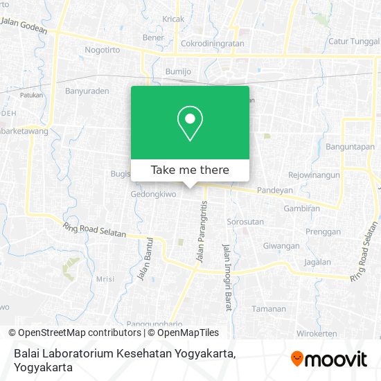 Balai Laboratorium Kesehatan Yogyakarta map