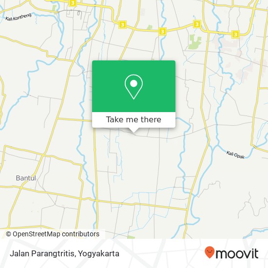 Jalan Parangtritis map