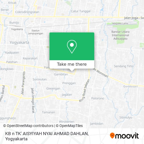 KB n TK' AISYIYAH NYAI AHMAD DAHLAN map