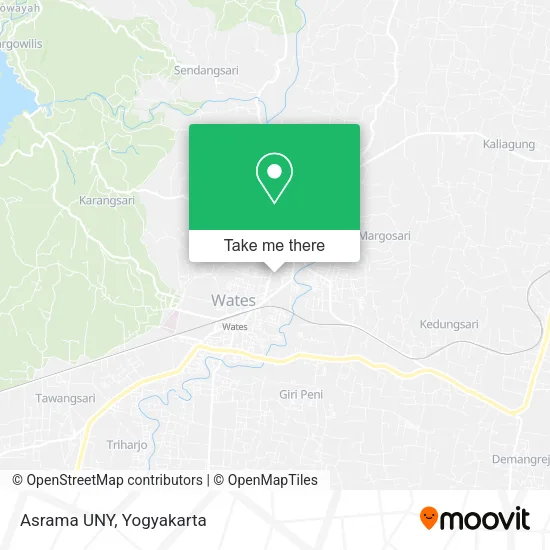 Asrama UNY map