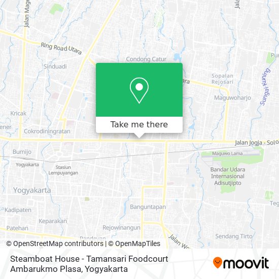 Steamboat House - Tamansari Foodcourt Ambarukmo Plasa map