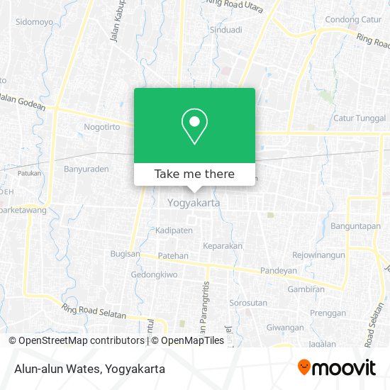 Alun-alun Wates map