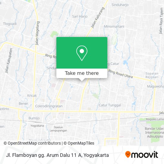 Jl. Flamboyan gg. Arum Dalu 11 A map