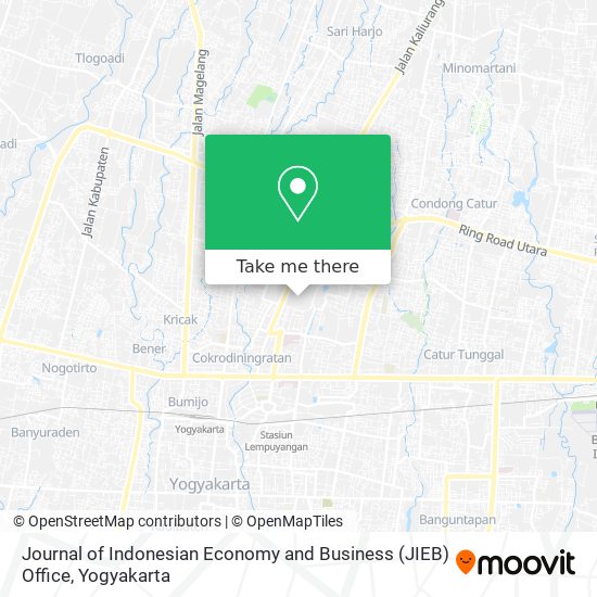 Journal of Indonesian Economy and Business (JIEB) Office map