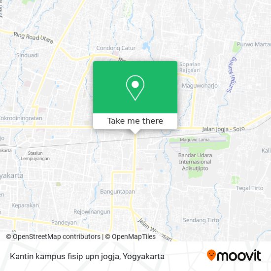 Kantin kampus fisip upn jogja map