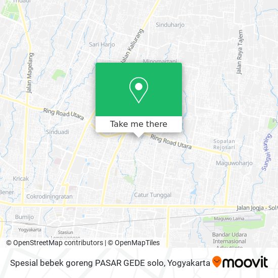 Spesial bebek goreng PASAR GEDE solo map