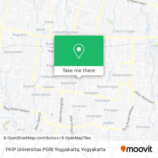 FKIP Universitas PGRI Yogyakarta map